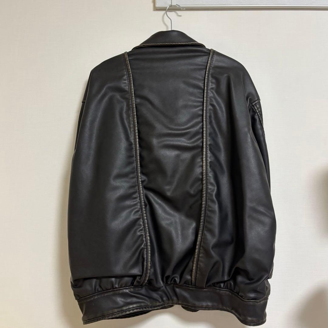 【最終値下げ】ラグアジェム　フェイクレザーヴィンテージジャケット