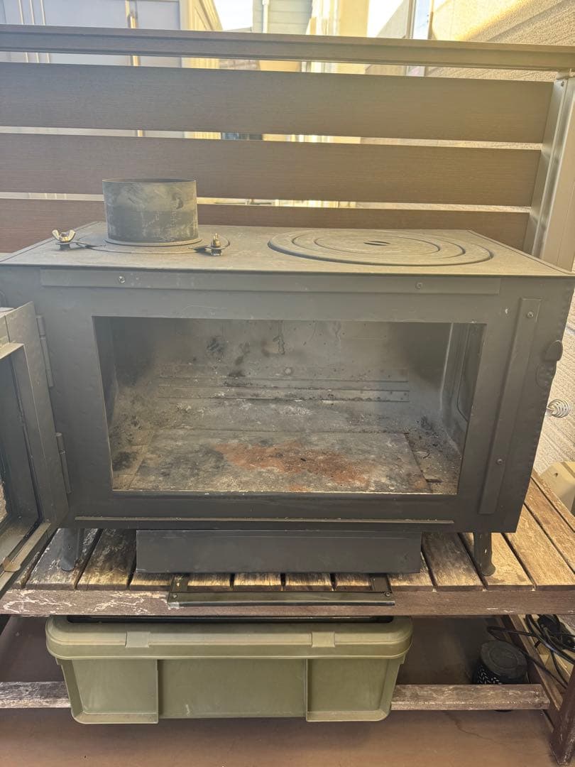 神保製作所　薪ストーブ ロマンチカル上出し脚長さん ピザオーブン収納ケース付き