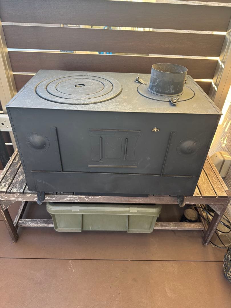 神保製作所　薪ストーブ ロマンチカル上出し脚長さん ピザオーブン収納ケース付き