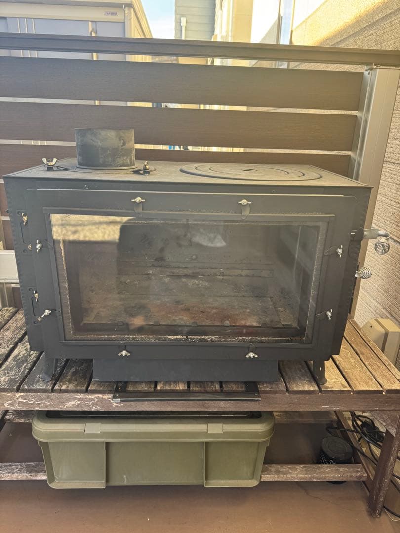 神保製作所　薪ストーブ ロマンチカル上出し脚長さん ピザオーブン収納ケース付き