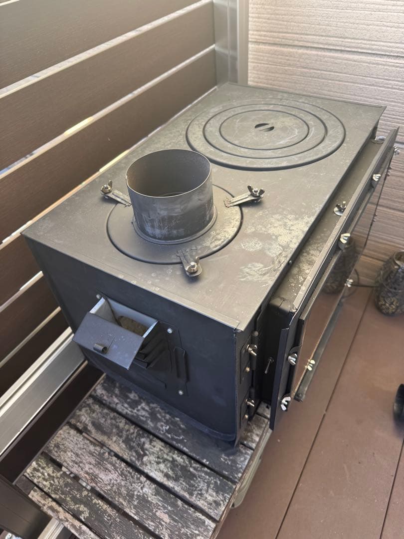 神保製作所　薪ストーブ ロマンチカル上出し脚長さん ピザオーブン収納ケース付き