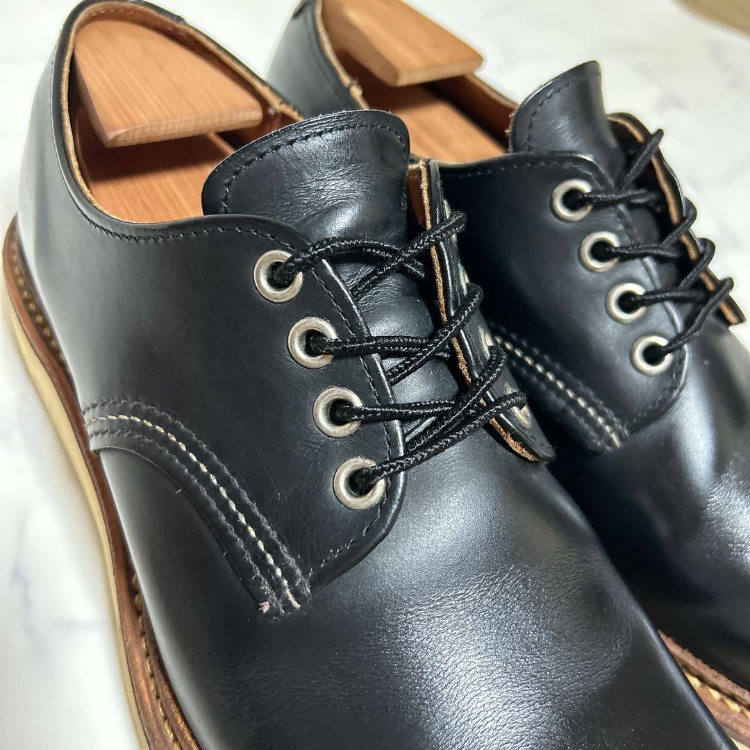 【廃盤】 レッドウィング 8002 ワークオックスフォード 黒 7.5 ブーツ