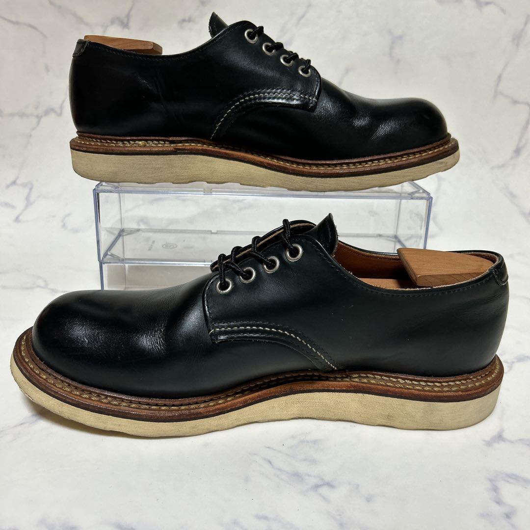 【廃盤】 レッドウィング 8002 ワークオックスフォード 黒 7.5 ブーツ