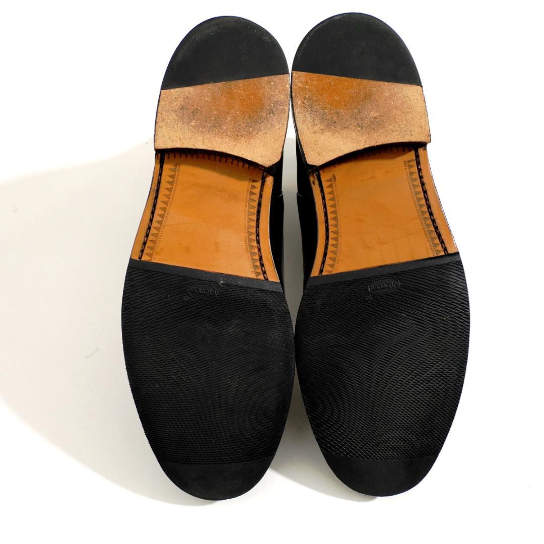 英国製 サンダース SANDERS サイドゴアブーツ チェルシーブーツ 黒