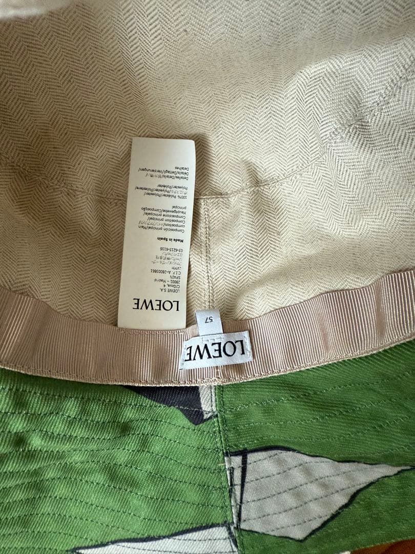 【正規品】最終値下げ　LOEWE ロエベ　リーフ柄 アウトドアハット