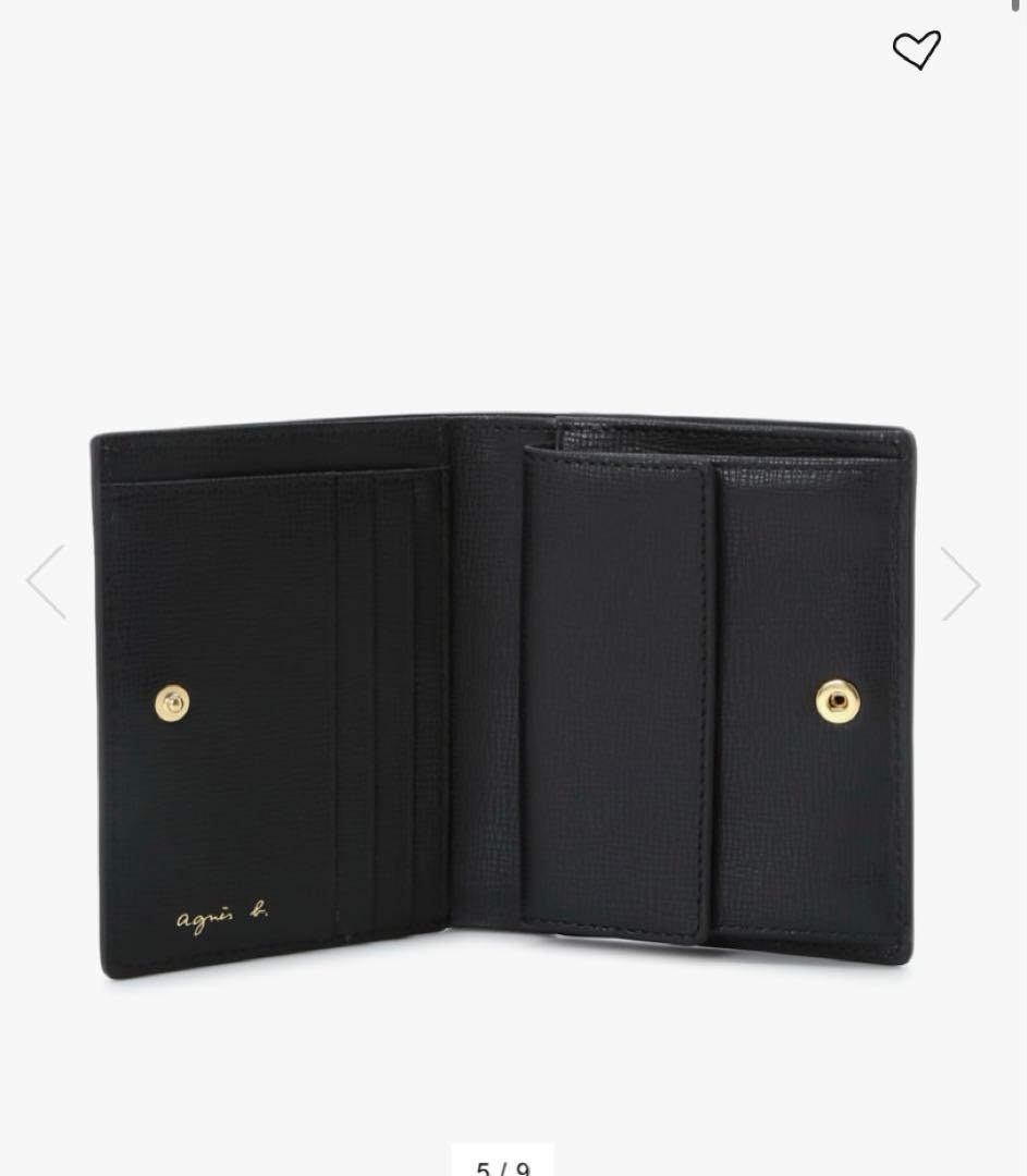 アニエスベー　レザー 二つ折り ウォレット \"City\" ZAW07－02