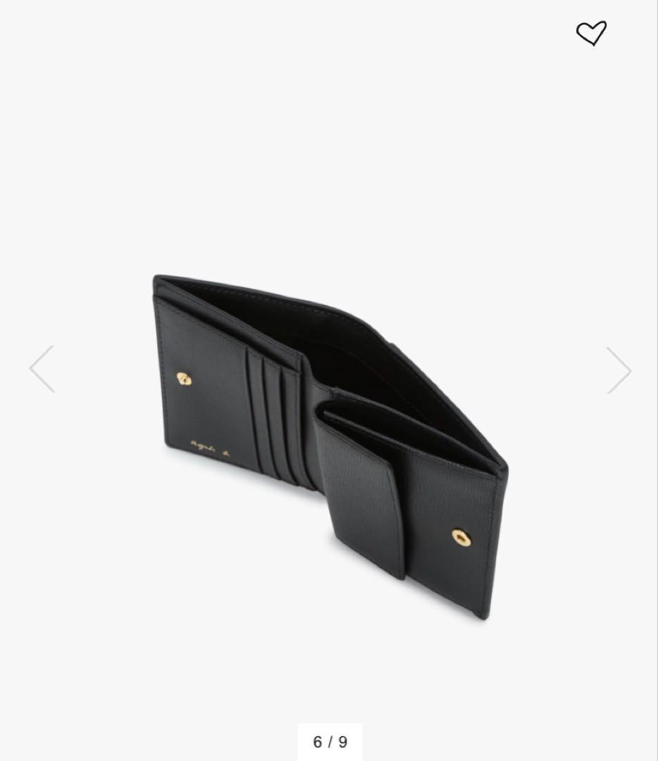 アニエスベー　レザー 二つ折り ウォレット \"City\" ZAW07－02