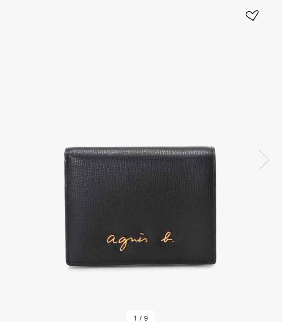 アニエスベー　レザー 二つ折り ウォレット \