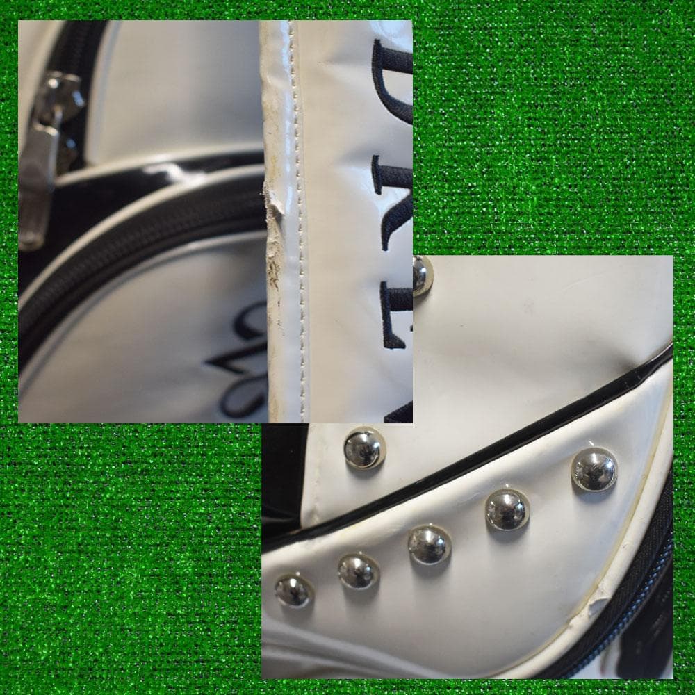 St ANDREWS/ゴルフ 3点式/エナメルキャディバッグ9.5型 美品！