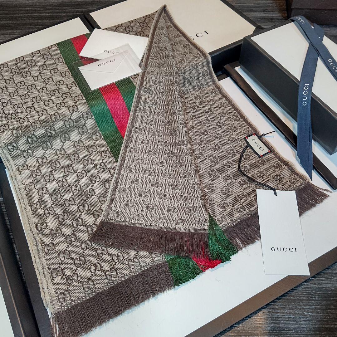 ❤美品箱付き❤GUCCI マフラー ストール スカーフ❤C.ロナウド愛用❤