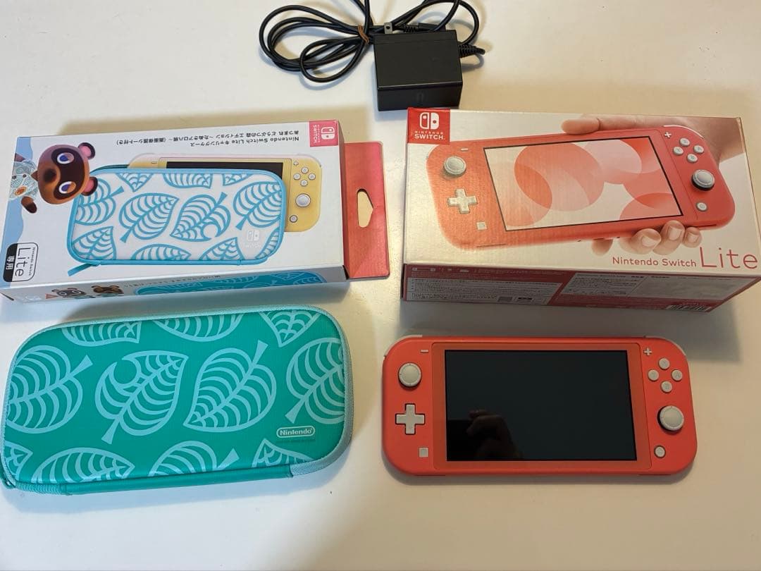 Nintendo Switch Lite ピンク 本体 充電器 ケース付