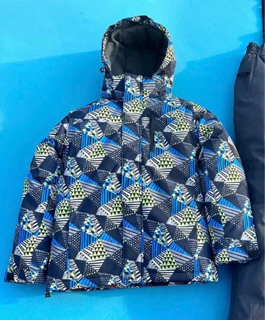 キッズ用 防寒スキーウェア ジャケット 裏起毛・防風防雪・フード付き