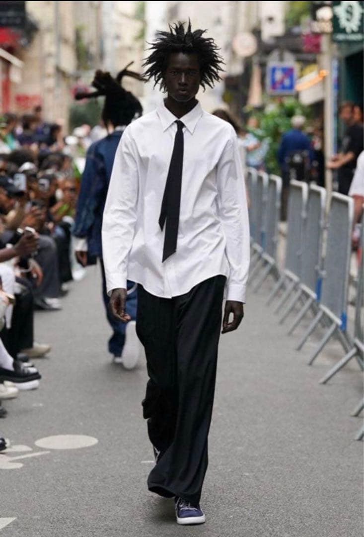 パンツ Sulvam big tuck pants