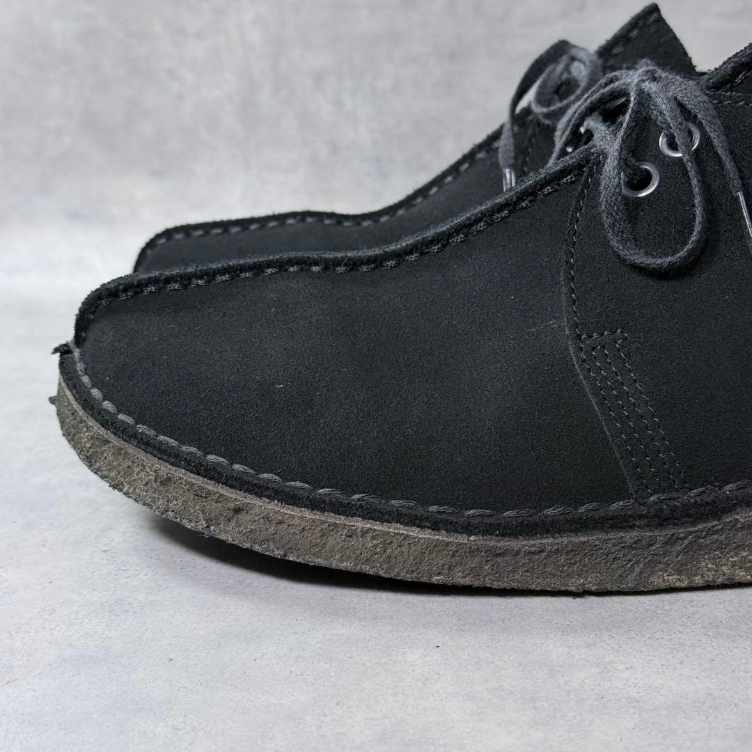 良品 クラークス デザートトレック スエード 黒 センターシーム ブーツ　28