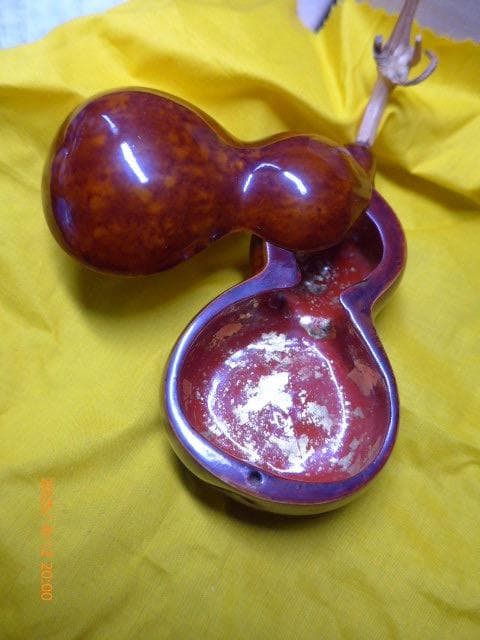 貴重　輪島塗りの名品　八右衛門彦助の見事な「福瓢研出」 香合