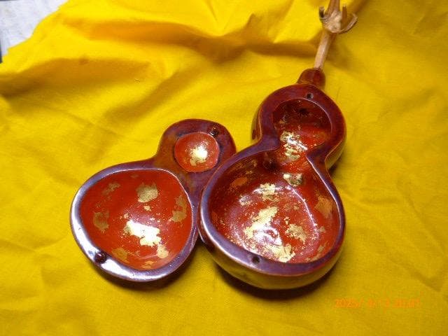 貴重　輪島塗りの名品　八右衛門彦助の見事な「福瓢研出」 香合