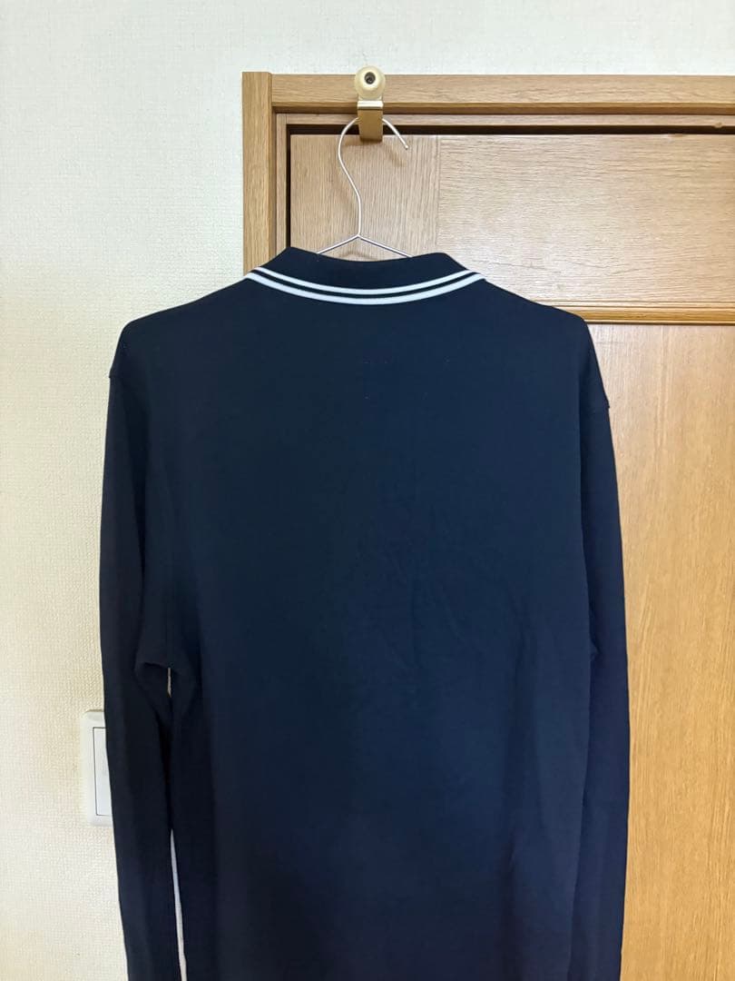 フレッドペリー ネイビー 長袖ポロシャツ　fred perry m3636