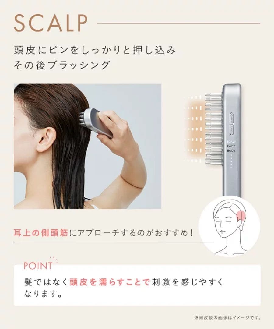 【未使用】SALONIA サロニア EMS リフトブラシ 美顔器 電気バリブラシ