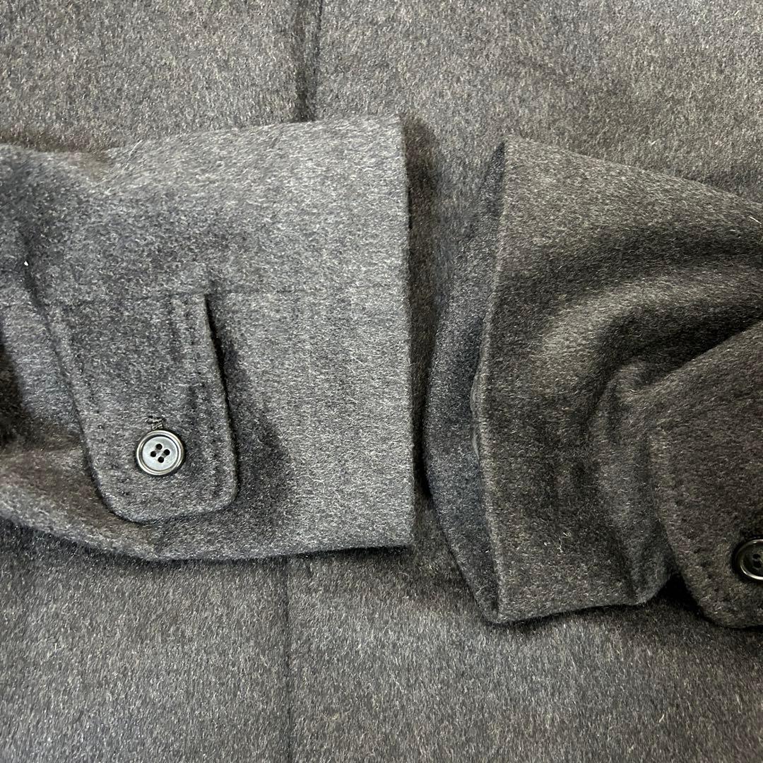 カシミヤコート カシミヤ100% グレー ロングコート メンズコート 上質