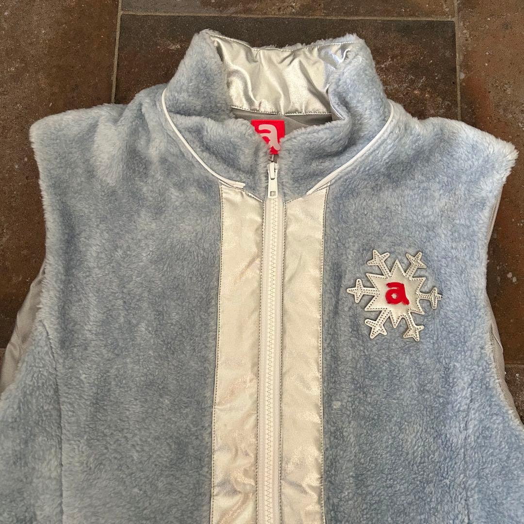 archivio 2WAY 中綿 ボア ジップ ノースリーブ パーカ ベスト