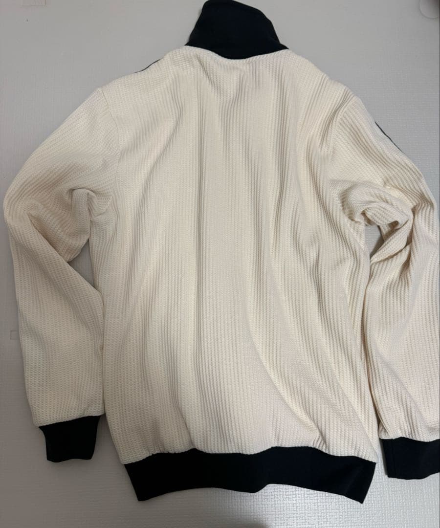 ◼️美品◼️adidas アイボリー ワッフルジャージ　XL