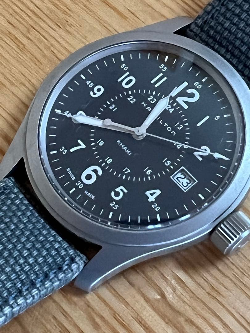 HAMILTON KHAKI 腕時計 ネイビー