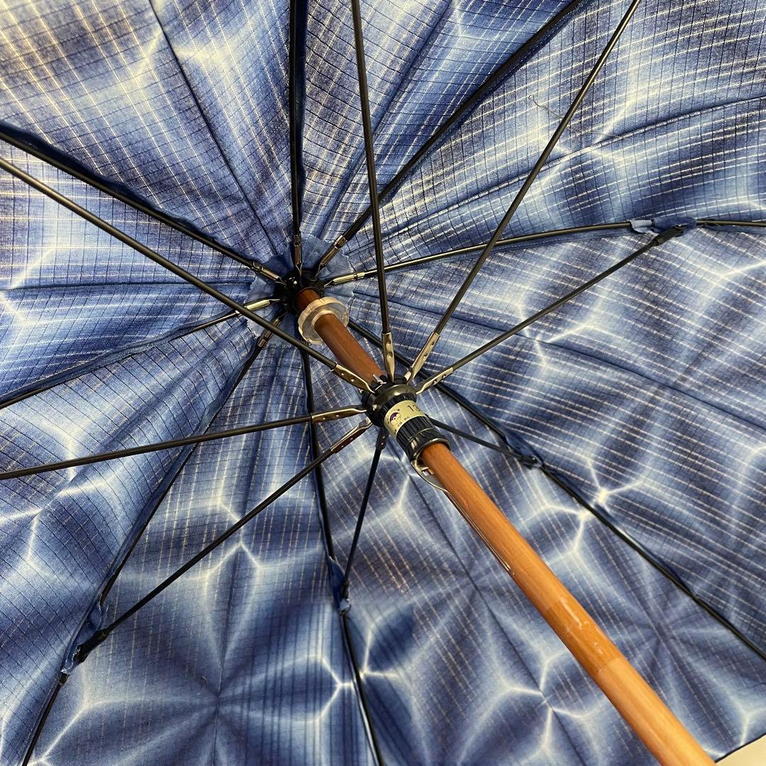 ☆2256✨涼しげ✨有松鳴門絞 UVカット 日傘 日本製 新品