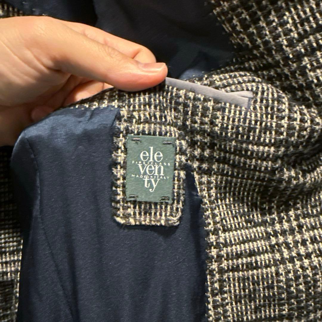 美品】eleventy イレブンティ　ウールジャケット 48 イタリア製48
