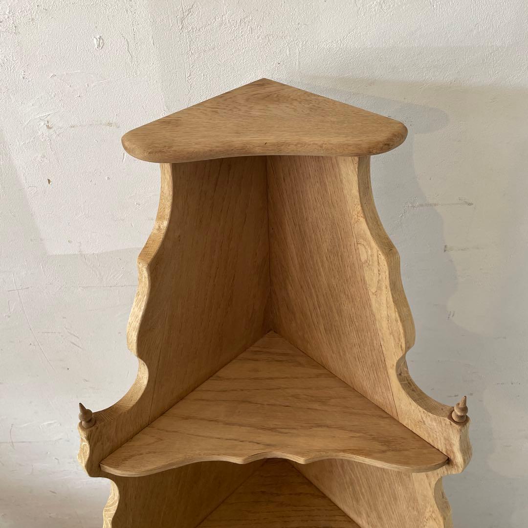 ビンテージ コーナーオープンチェストキャビネット 剥離