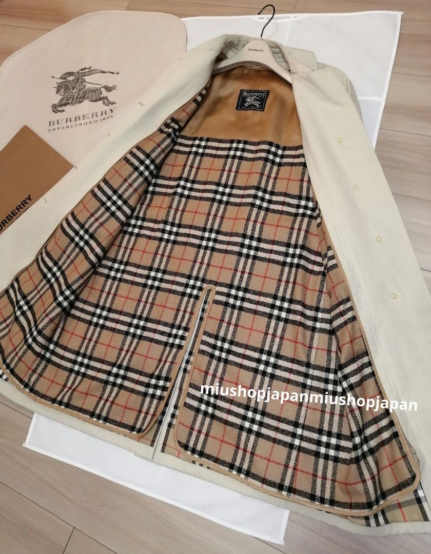 貴重希少●L　バーバリー　BURBERRY　ステンカラーコート　ノバチェック