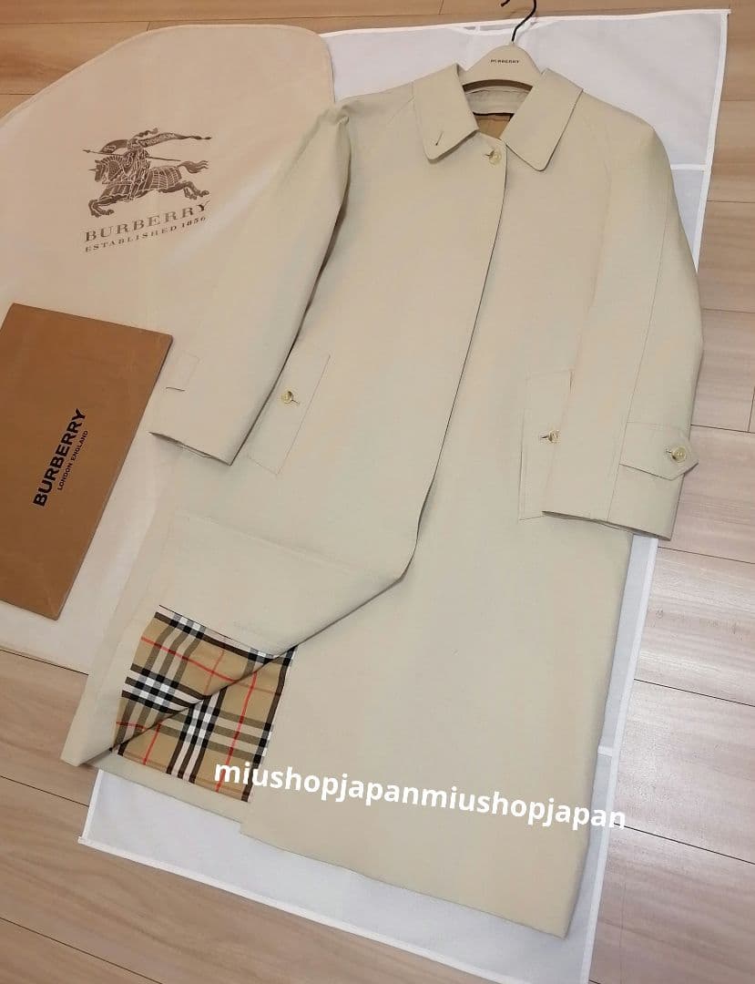 貴重希少●L　バーバリー　BURBERRY　ステンカラーコート　ノバチェック