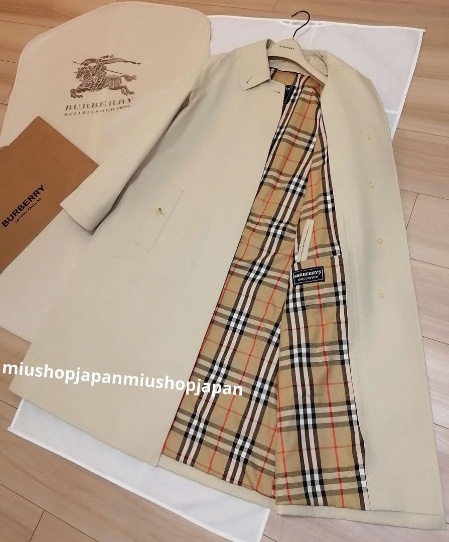 貴重希少●L　バーバリー　BURBERRY　ステンカラーコート　ノバチェック