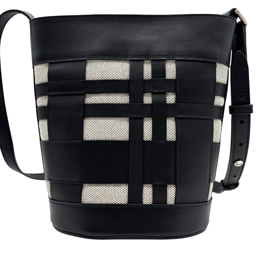 極美品◎ ヒロフ エスティーバ 斜めがけ可 ショルダーバッグ バケツ型