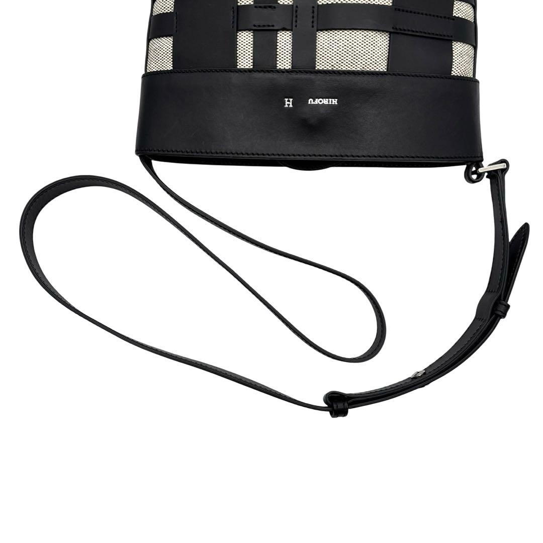 極美品◎ ヒロフ エスティーバ 斜めがけ可 ショルダーバッグ バケツ型