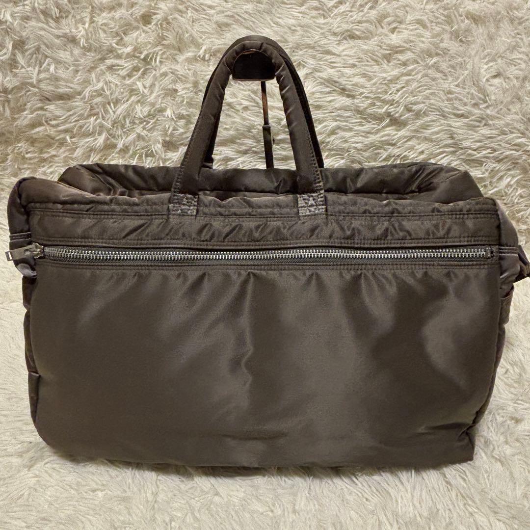 【美品】ポーター PORTER タンカー ボストンバッグ グレー 旅行