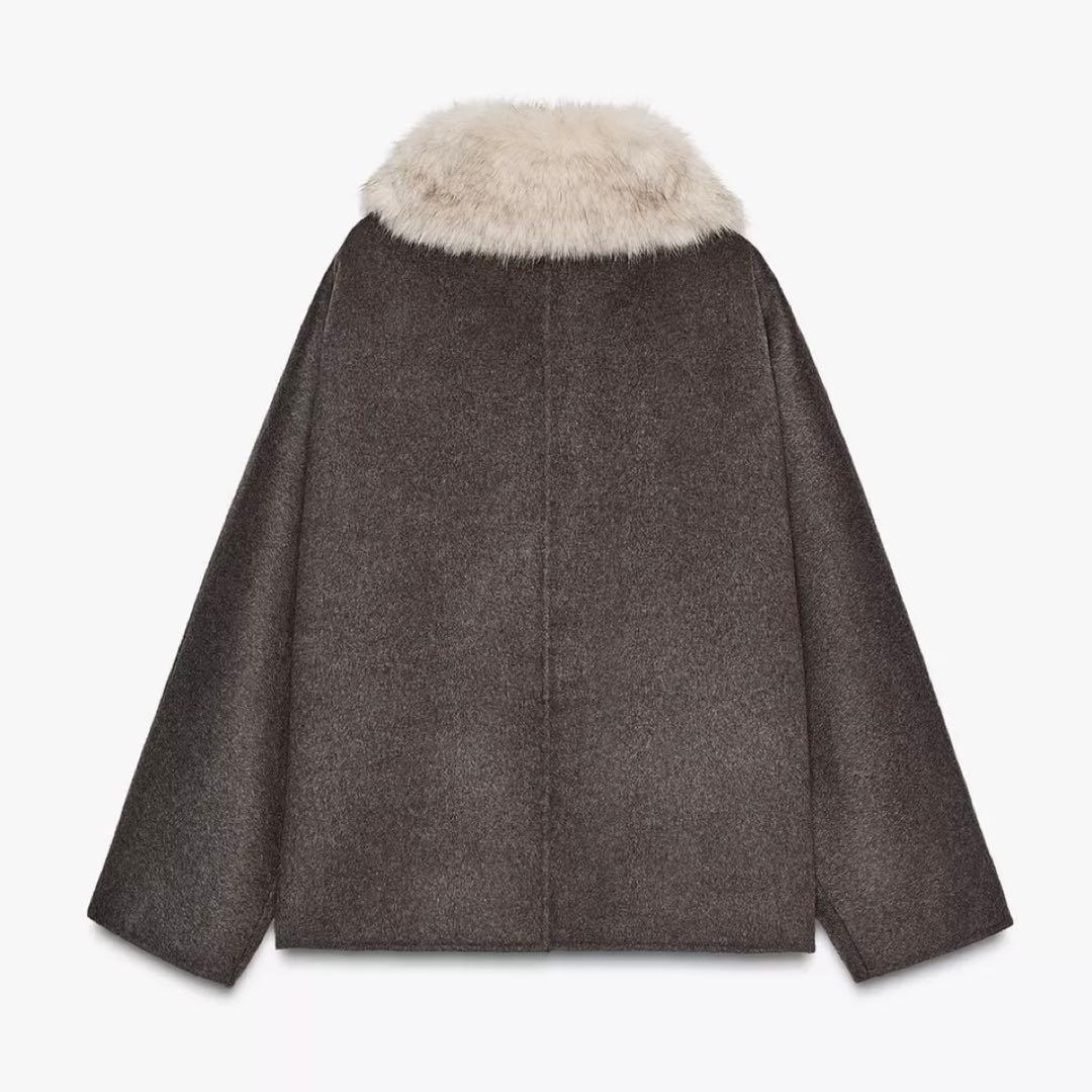 ZARA ファー襟コート