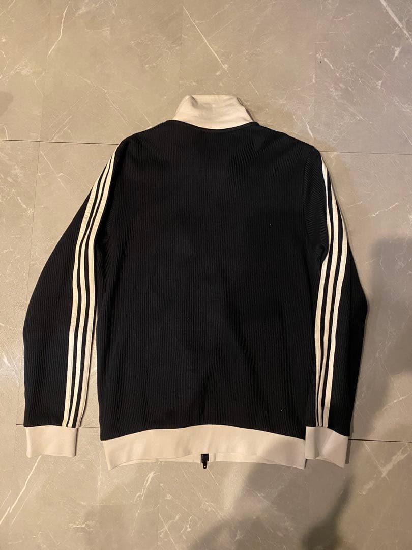 adidas ワッフル　トラックジャケット　黒