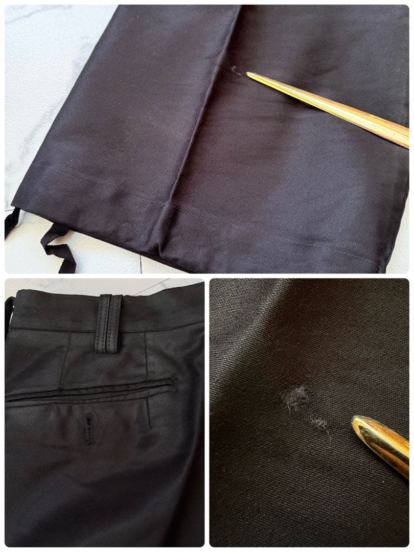 Roen ロエン スタッズ スカル ポケット カーゴパンツ フレアブラック 32