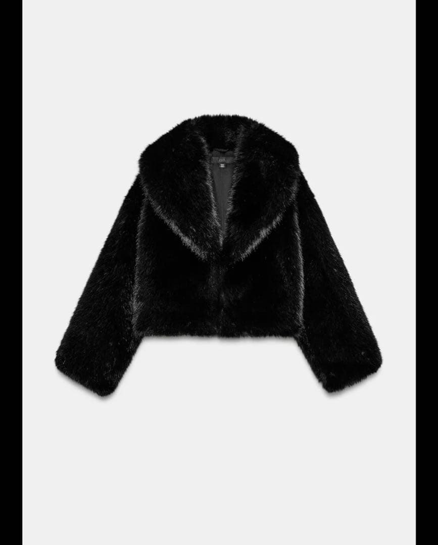 Zara ショート丈　ファー