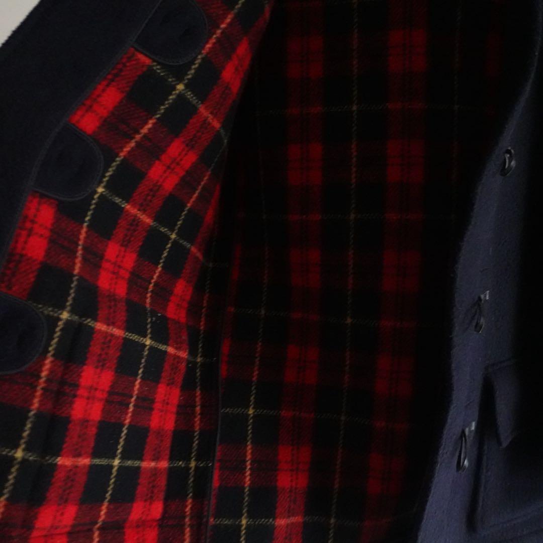 1980s Tibett ショートダッフルコート　ネイビー　イングランド製