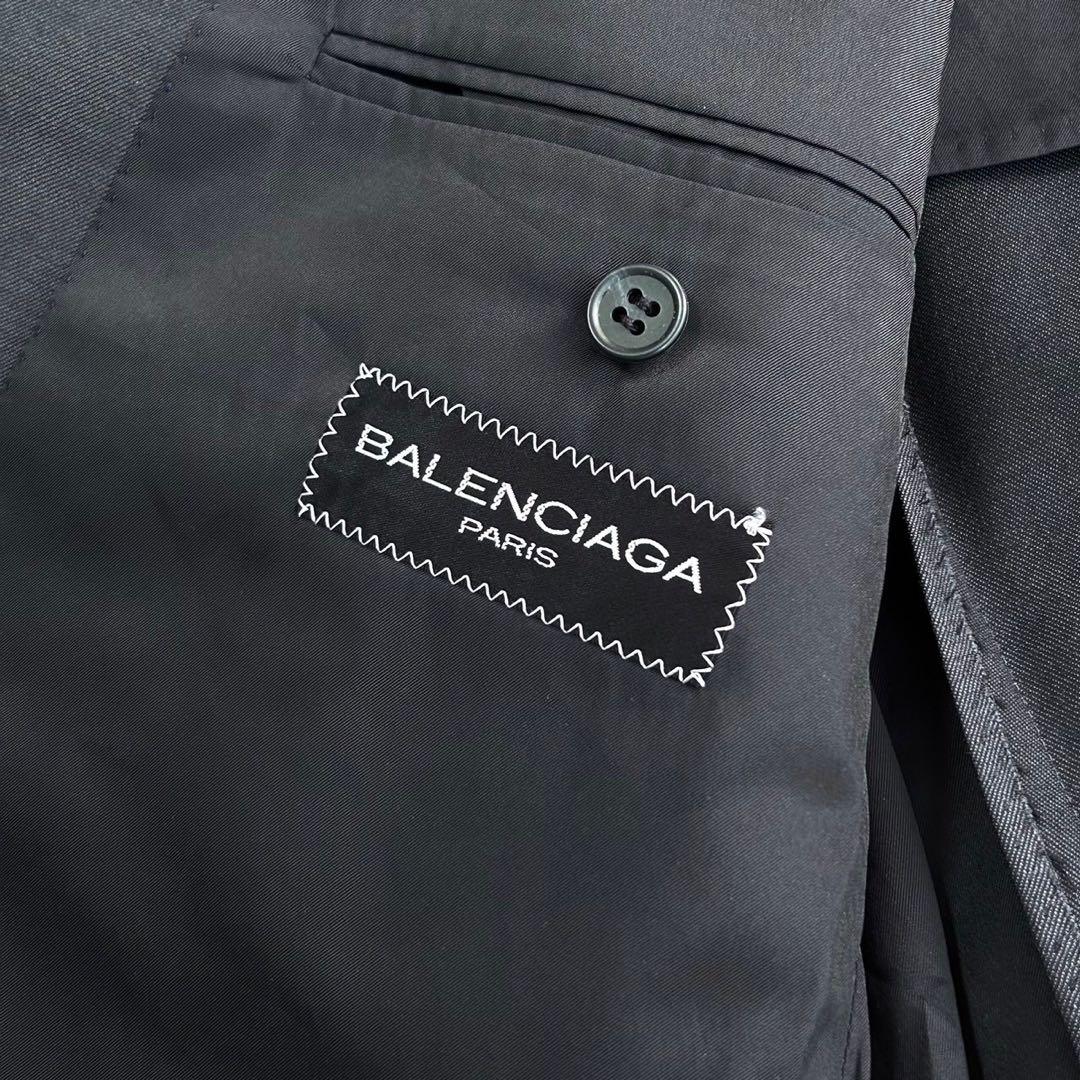 BALENCIAGA バレンシアガ モヘア混 ウール ダブル セットアップスーツ