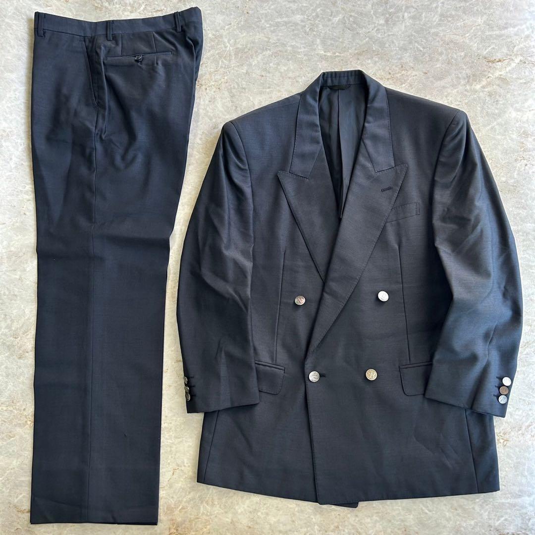 BALENCIAGA バレンシアガ モヘア混 ウール ダブル セットアップスーツ