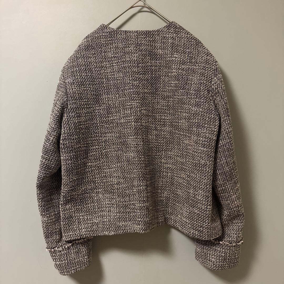 【美品】URBAN RESEARCH ツイード ノーカラージャケット