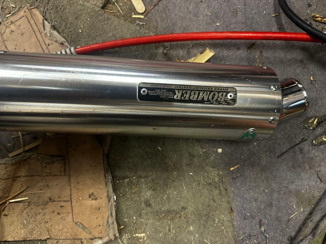 武川BOMBER ステンレス マフラー エイプ用