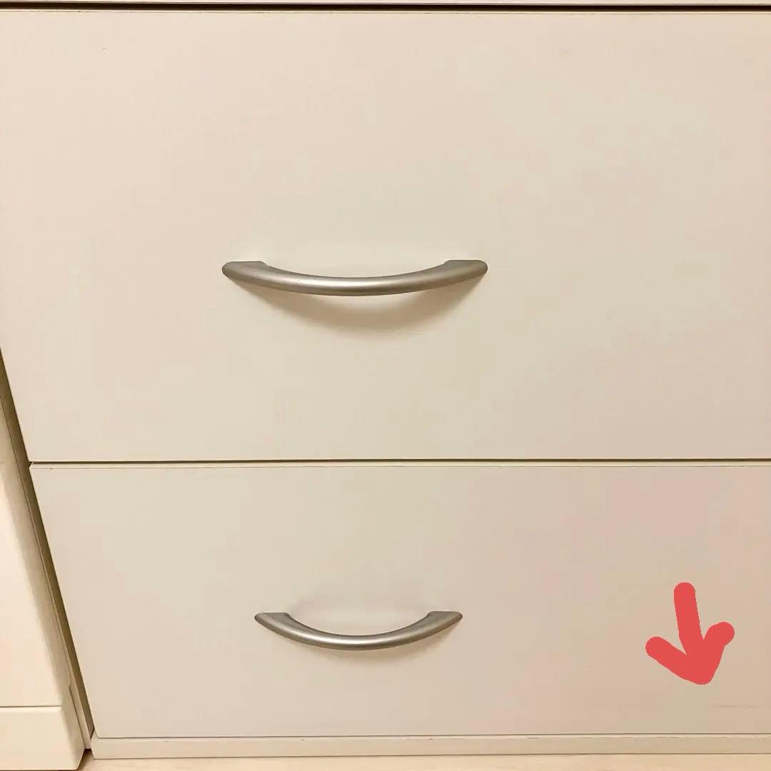 【匿名配送】ニトリ 4段チェスト NTHP CH9080 WH ホワイト 白