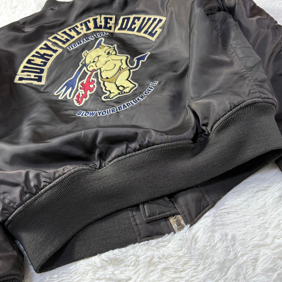 【美品】テッドマン Limited MA-1 フライトジャケット L 超短丈