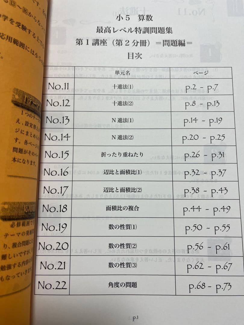 浜学園　小5算数最高レベル特訓問題集