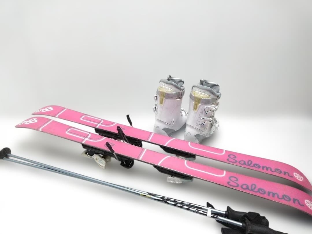 サロモン Le ciel 131cm ミッドスキー ヘッド ブーツ23cmセット