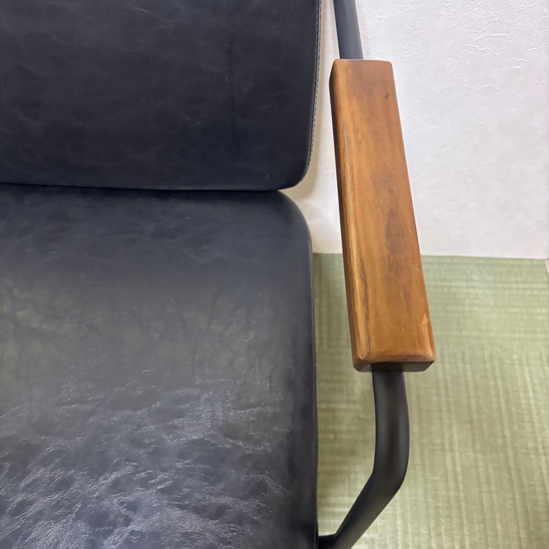 ダイニングチェア　ダイニングソファー　黒　ブラック　バーネイションソファ