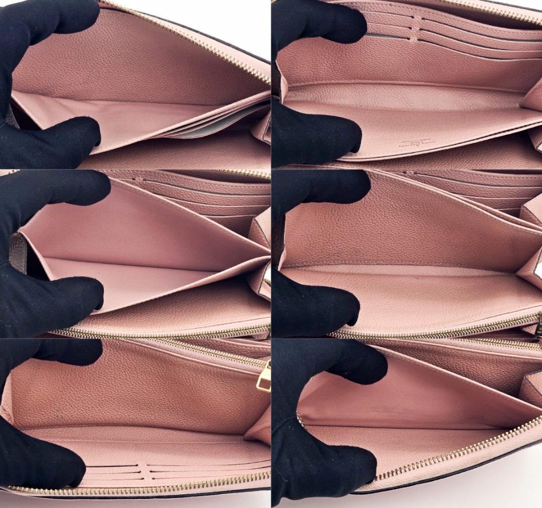 ルイヴィトン 長財布 アンプラント ジッピーウォレット 新型 ピンク A675